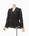 Raschel Lace Top - black