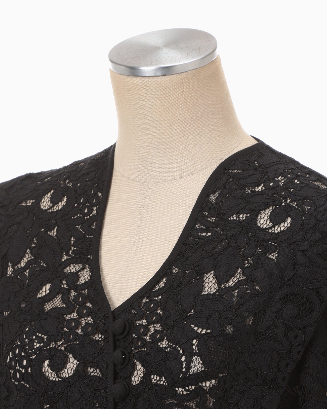 Raschel Lace Top - black - Mame Kurogouchi