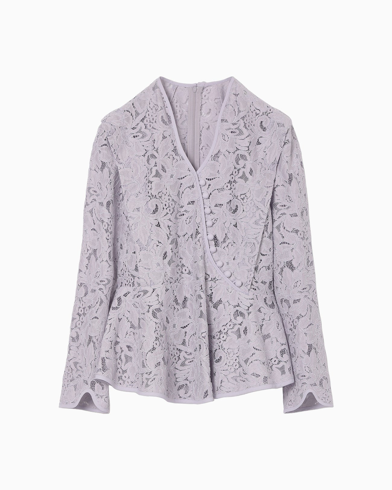 Raschel Lace Top - purple - Mame Kurogouchi