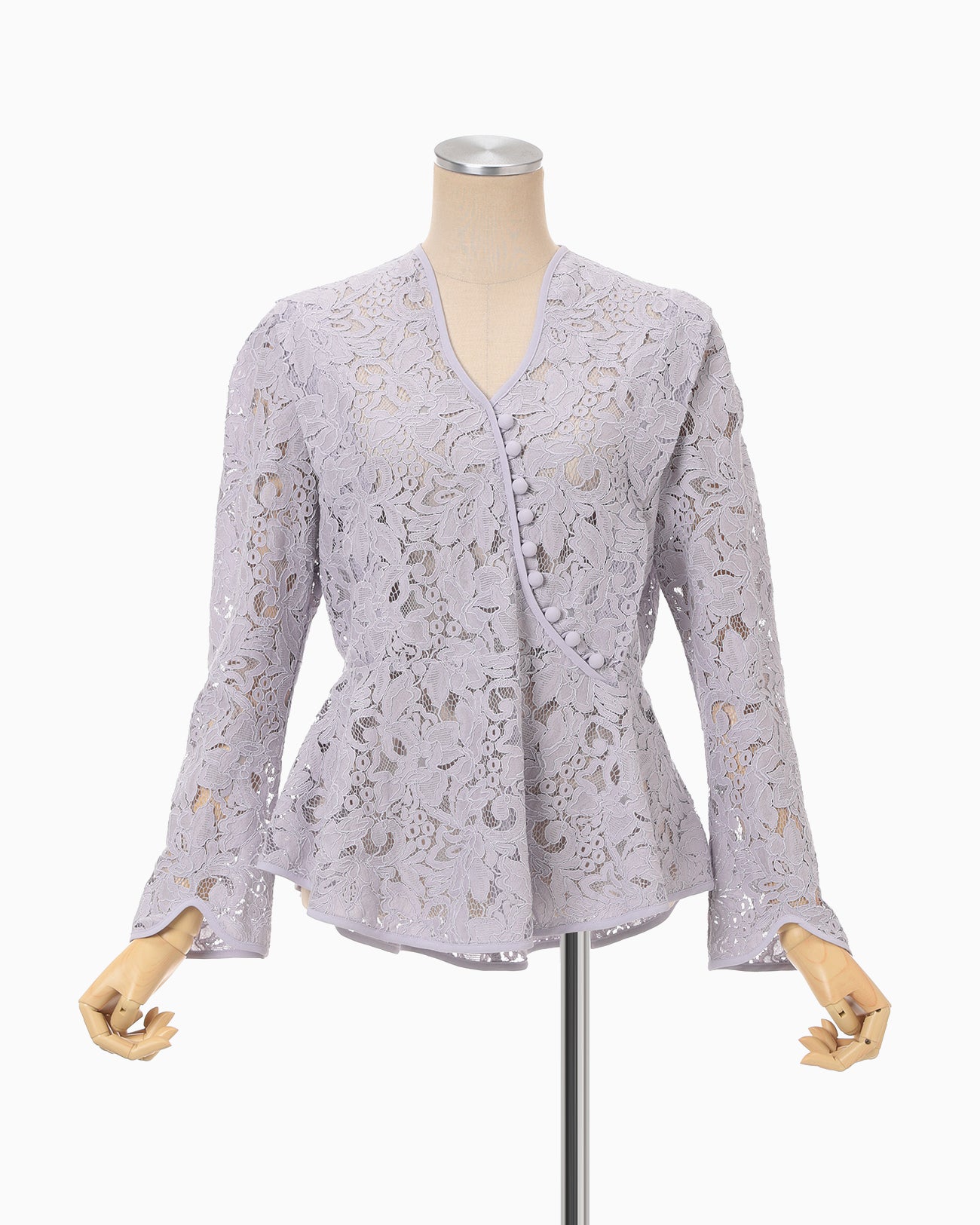 Raschel Lace Top - purple - Mame Kurogouchi