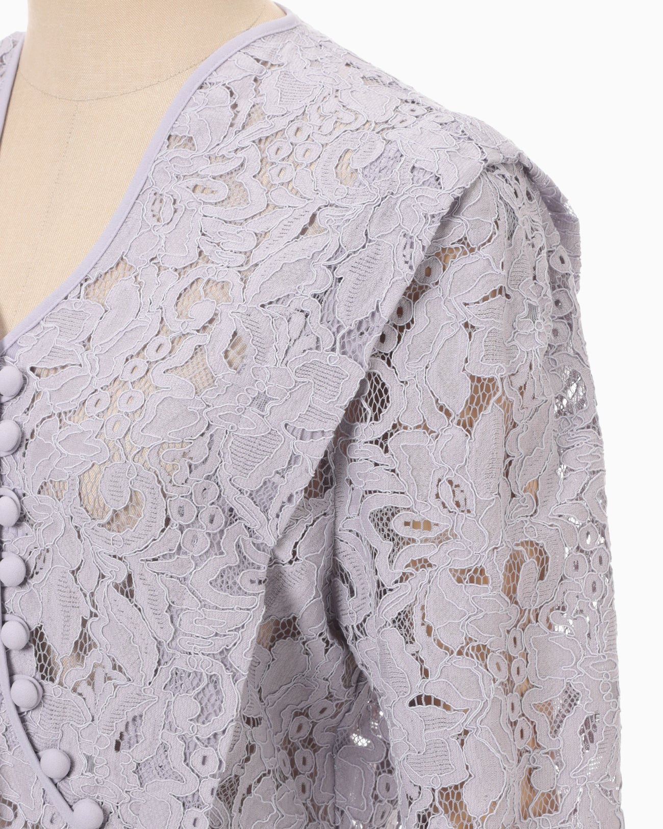 Raschel Lace Top - purple - Mame Kurogouchi
