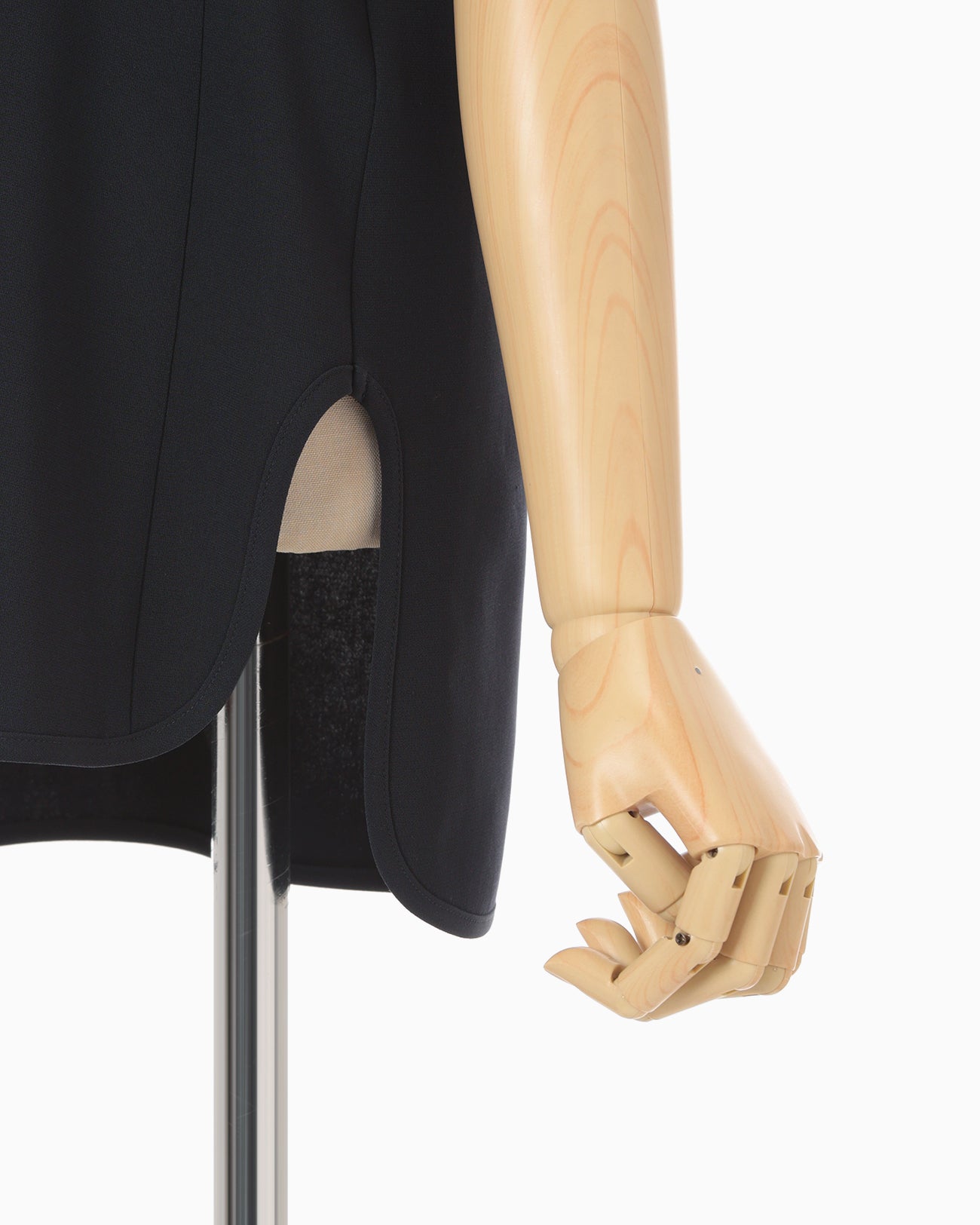 Triacetate Polyester Embroidered Short Sleeve Top - navy - Mame