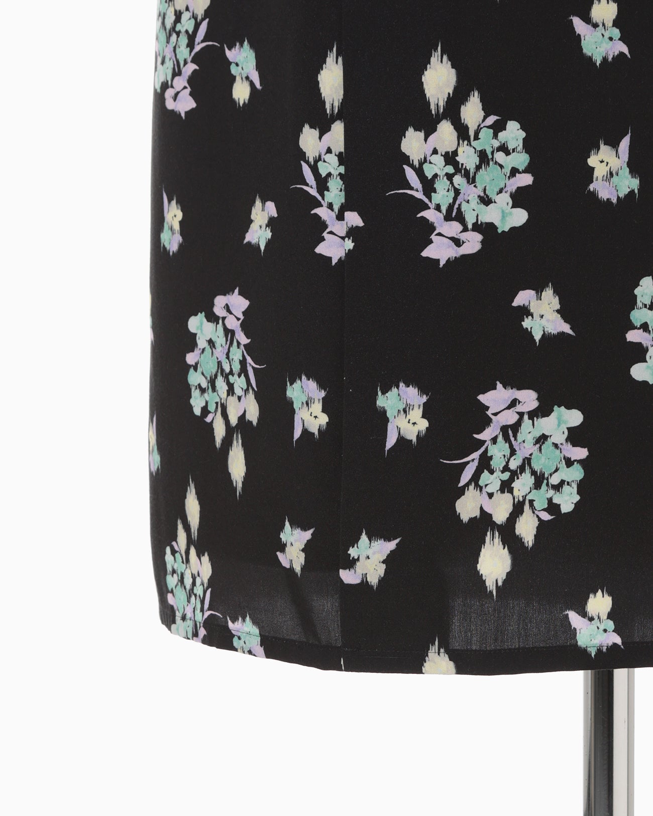 Floral Motif Printed Skirt - black - Mame Kurogouchi