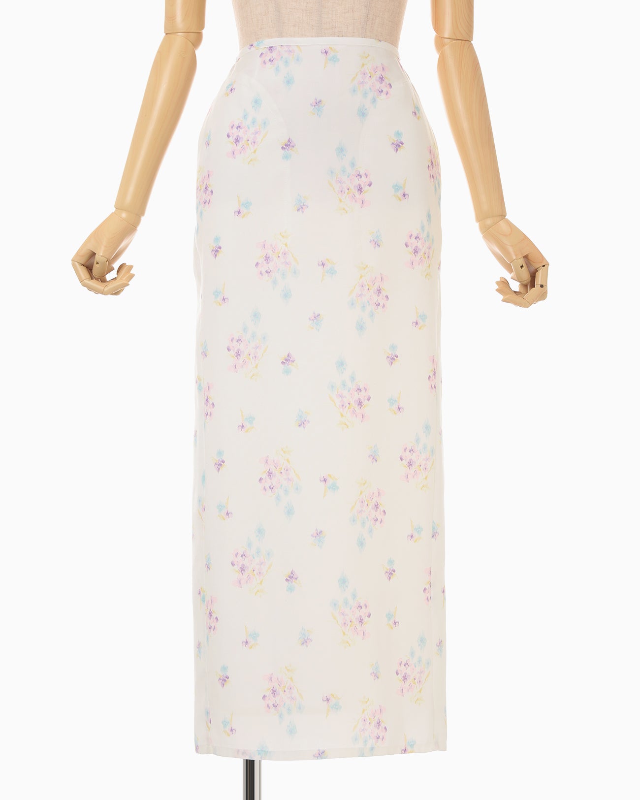 Floral Motif Printed Skirt - white - Mame Kurogouchi
