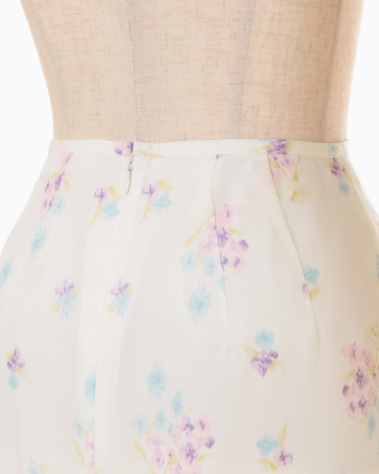 Floral Motif Printed Skirt - white - Mame Kurogouchi