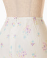 Floral Motif Printed Skirt - white