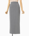 Curved Dart I-line Skirt - grey
