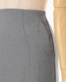 Curved Dart I-line Skirt - grey