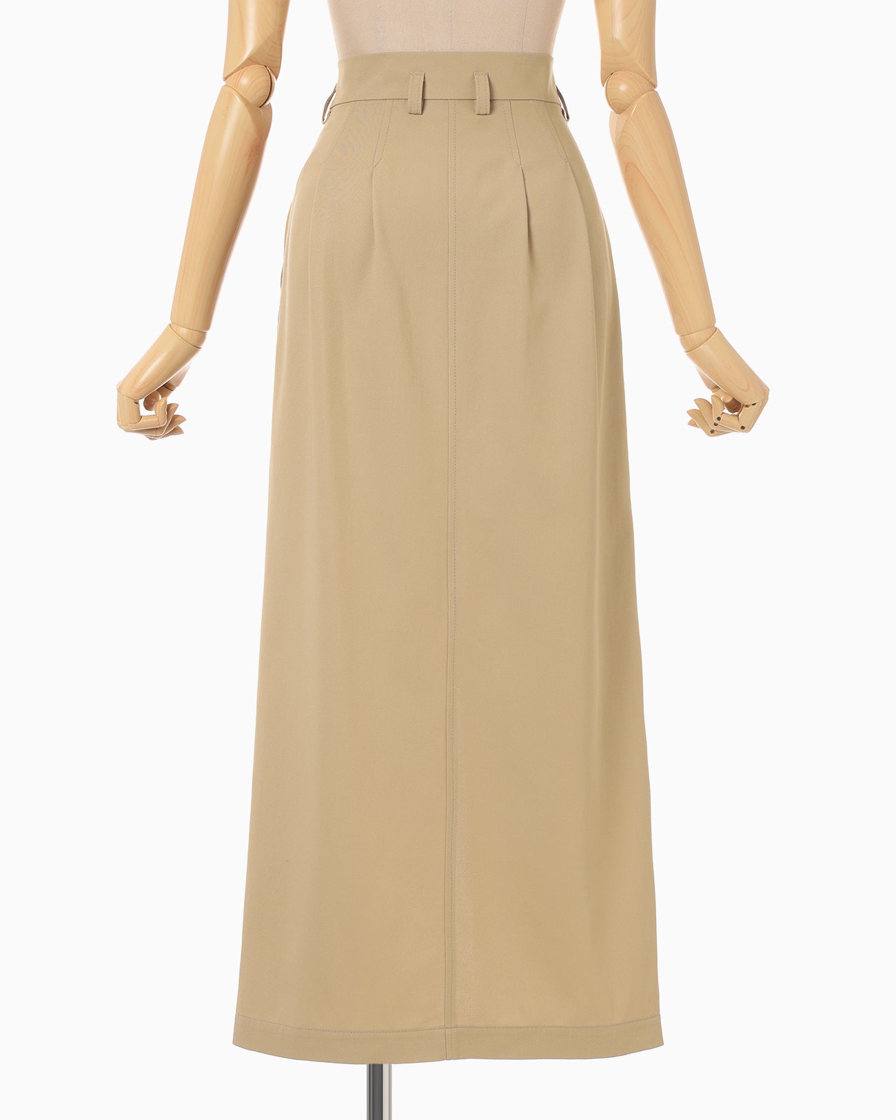 Cording Embroidery Detailed I-line Skirt - beige - Mame Kurogouchi