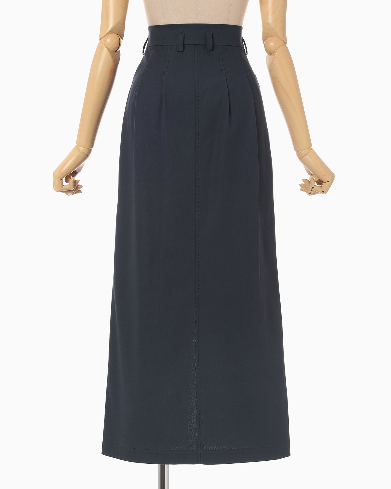 Cording Embroidery Detailed I-line Skirt - navy - Mame Kurogouchi