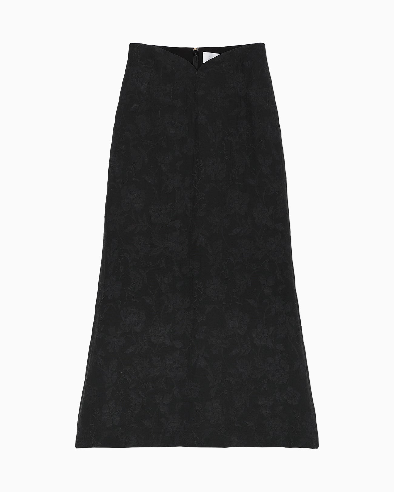 mame 染めジャガードスカート Raised Jacquard A-Line Skirt - black - Mame Kurogouchi