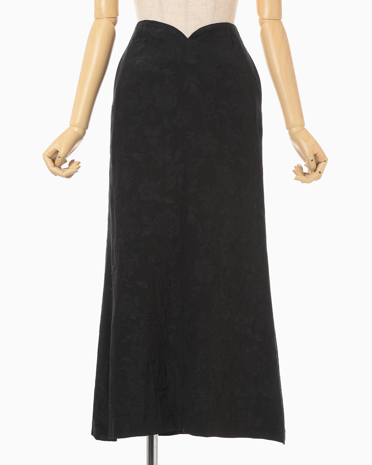 週末限定値下げherlipto a Jacquard Skirt M Raised Jacquard A-Line Skirt - black - Mame Kurogouchi