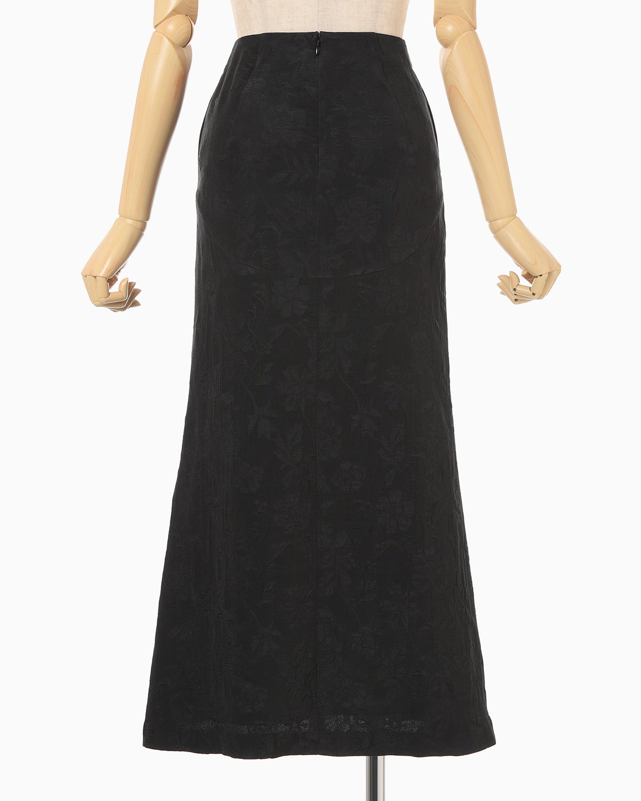 Raised Jacquard A-Line Skirt - black - Mame Kurogouchi