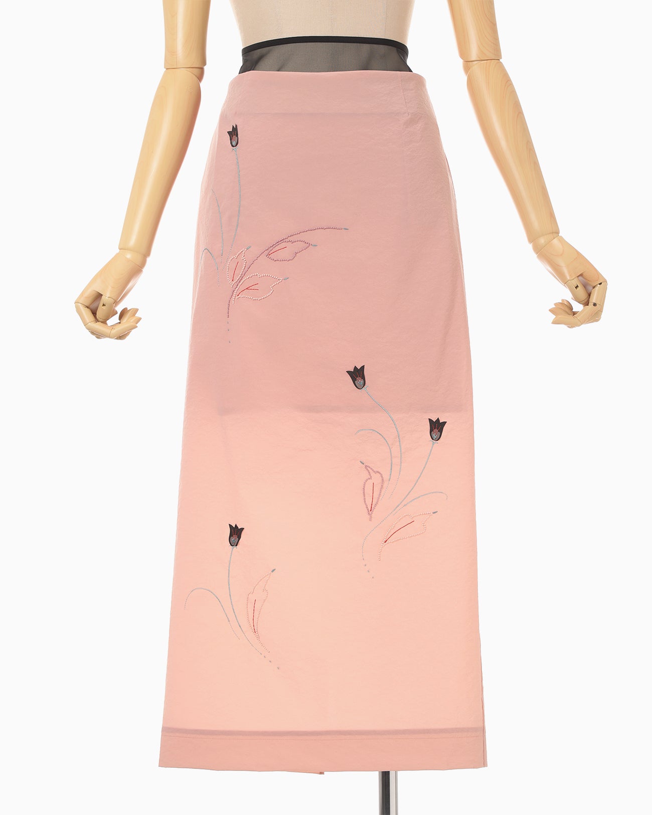 スカート mamekurogouchi carnation willow skirt Stretch Beaded Detail Skirt - pink - Mame Kurogouchi