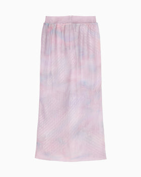 Triple-Layer Aurora-Dyed Skirt - pink