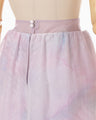 Triple-Layer Aurora-Dyed Skirt - pink