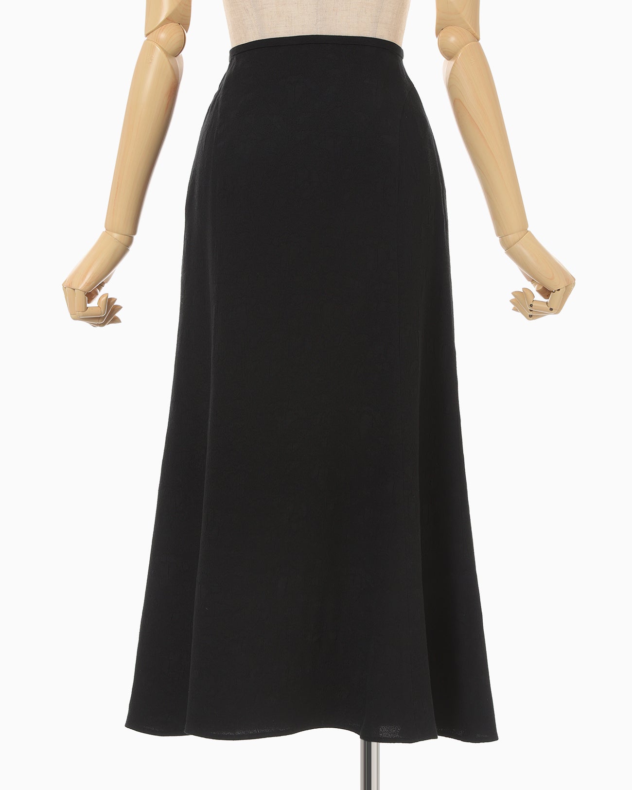 Puffed Floral Jacquard Skirt - black - Mame Kurogouchi