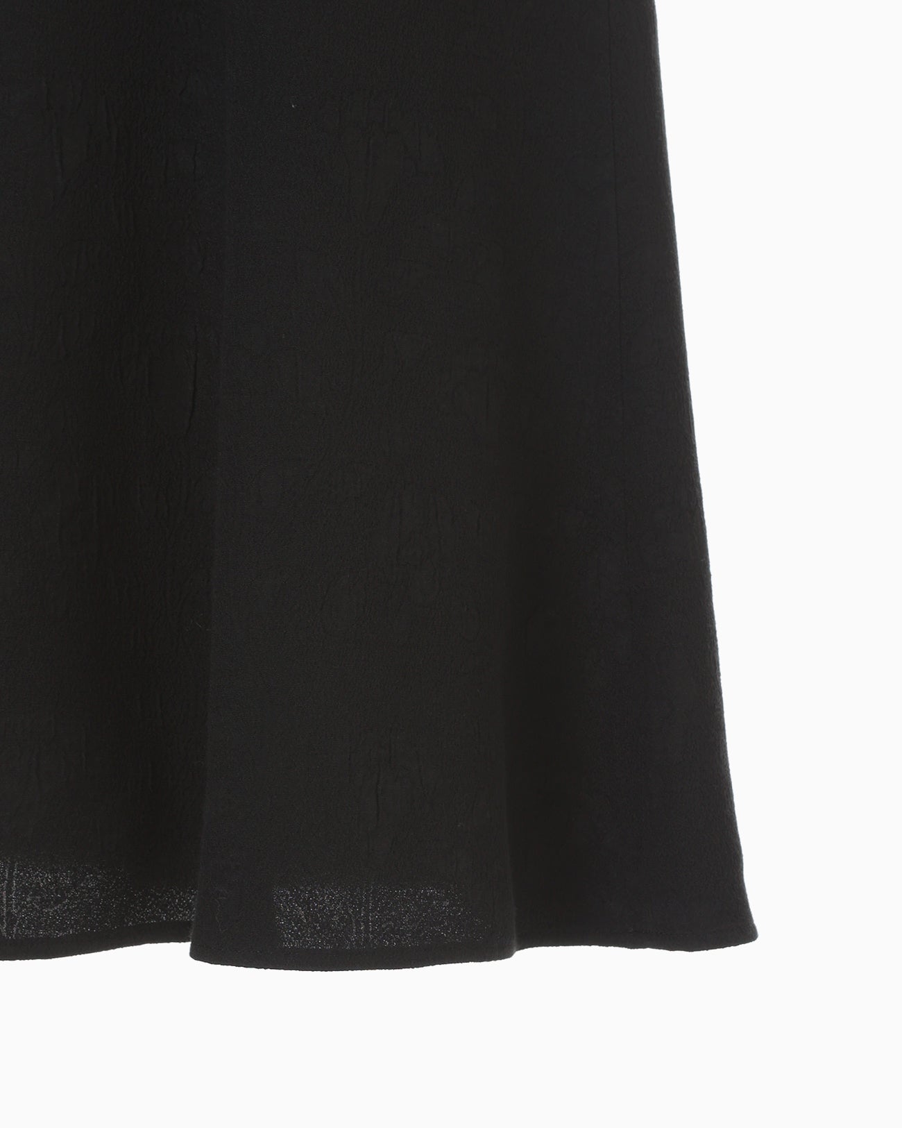 Puffed Floral Jacquard Skirt - black - Mame Kurogouchi