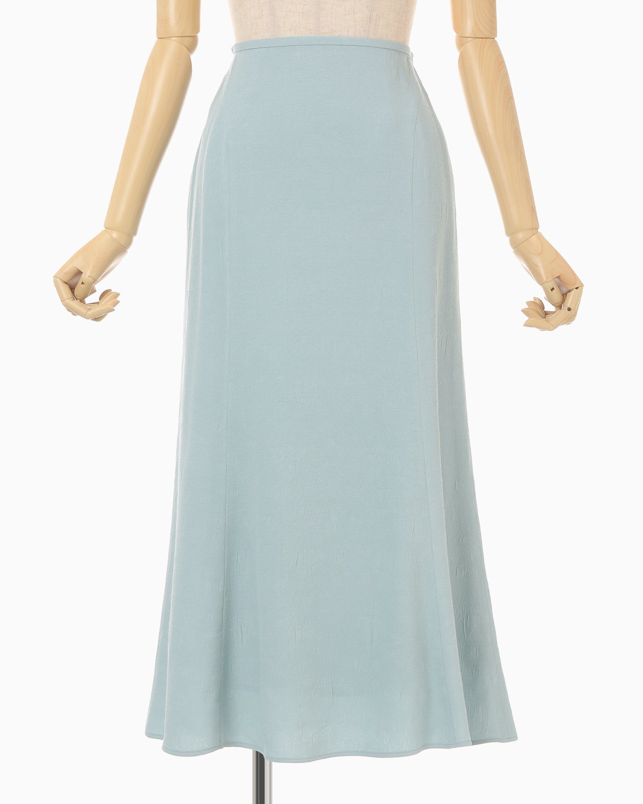 Puffed Floral Jacquard Skirt - blue - Mame Kurogouchi