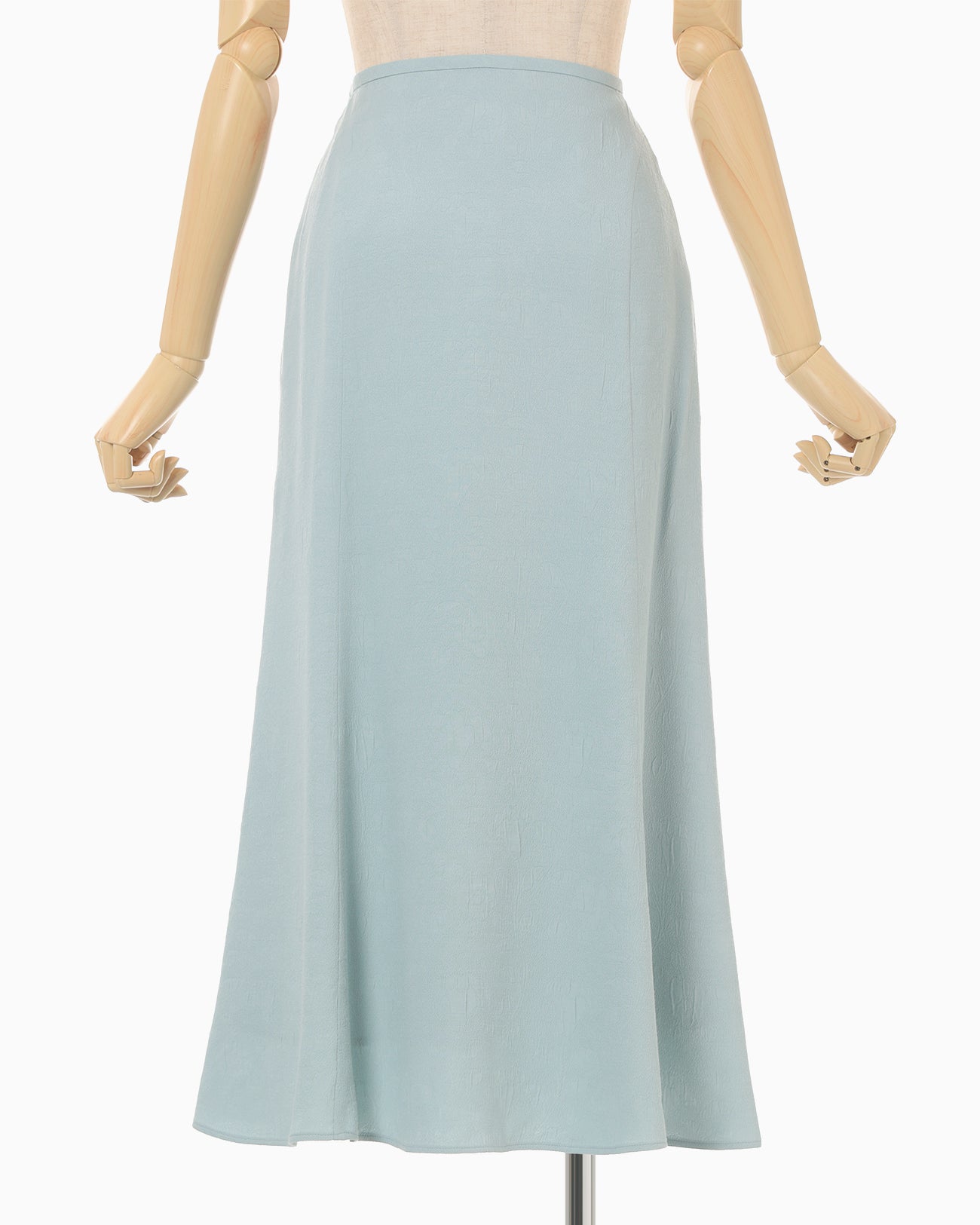 Puffed Floral Jacquard Skirt - blue - Mame Kurogouchi