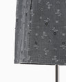 Floral Jacquard High Waisted Denim Skirt - grey