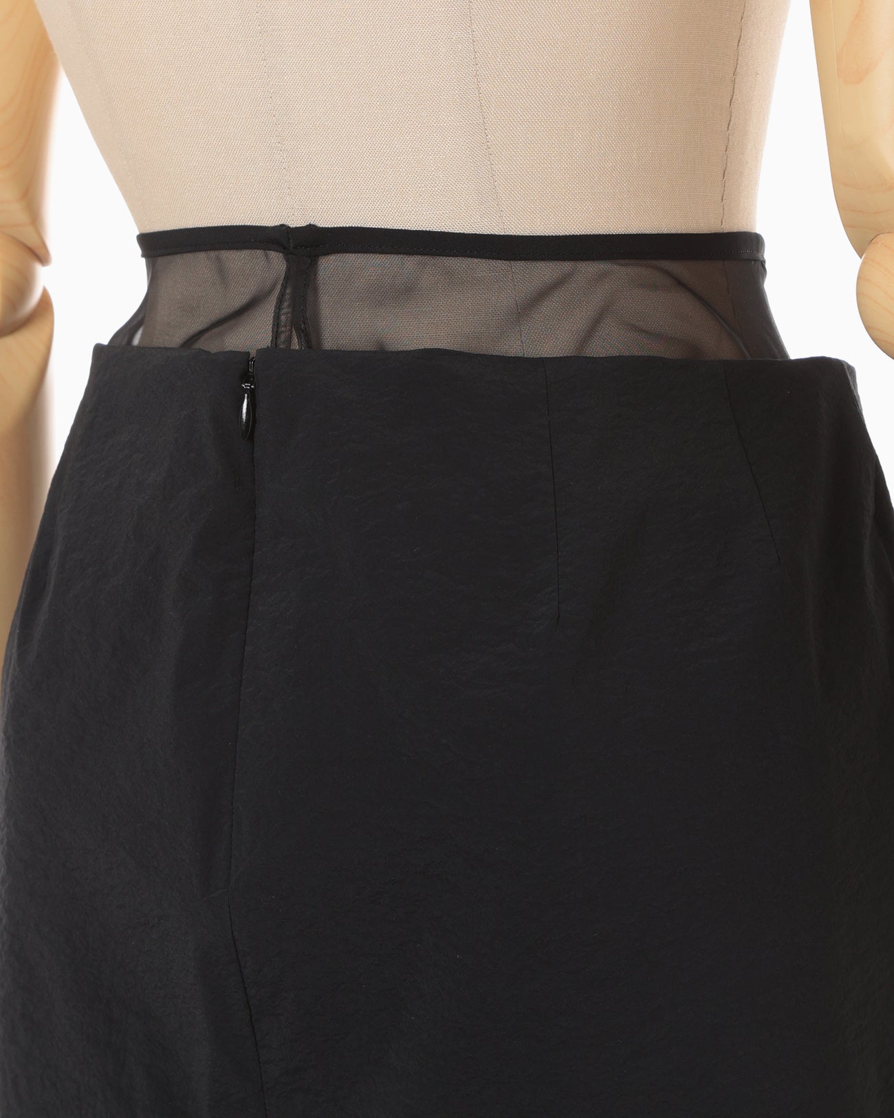 Stretch Beaded Detail Skirt - black - Mame Kurogouchi