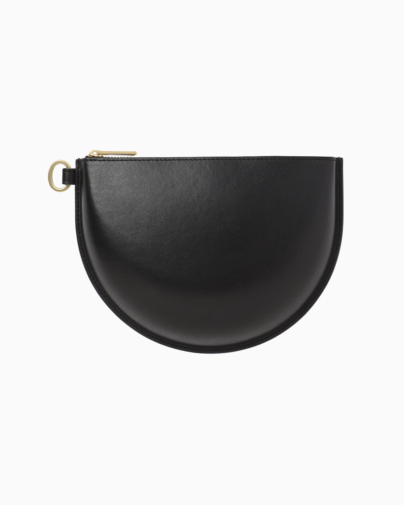 Monogram 3D Leather Pouch - black - Mame Kurogouchi