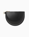 Monogram 3D Leather Pouch - black