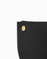 Monogram 3D Leather Pouch - black