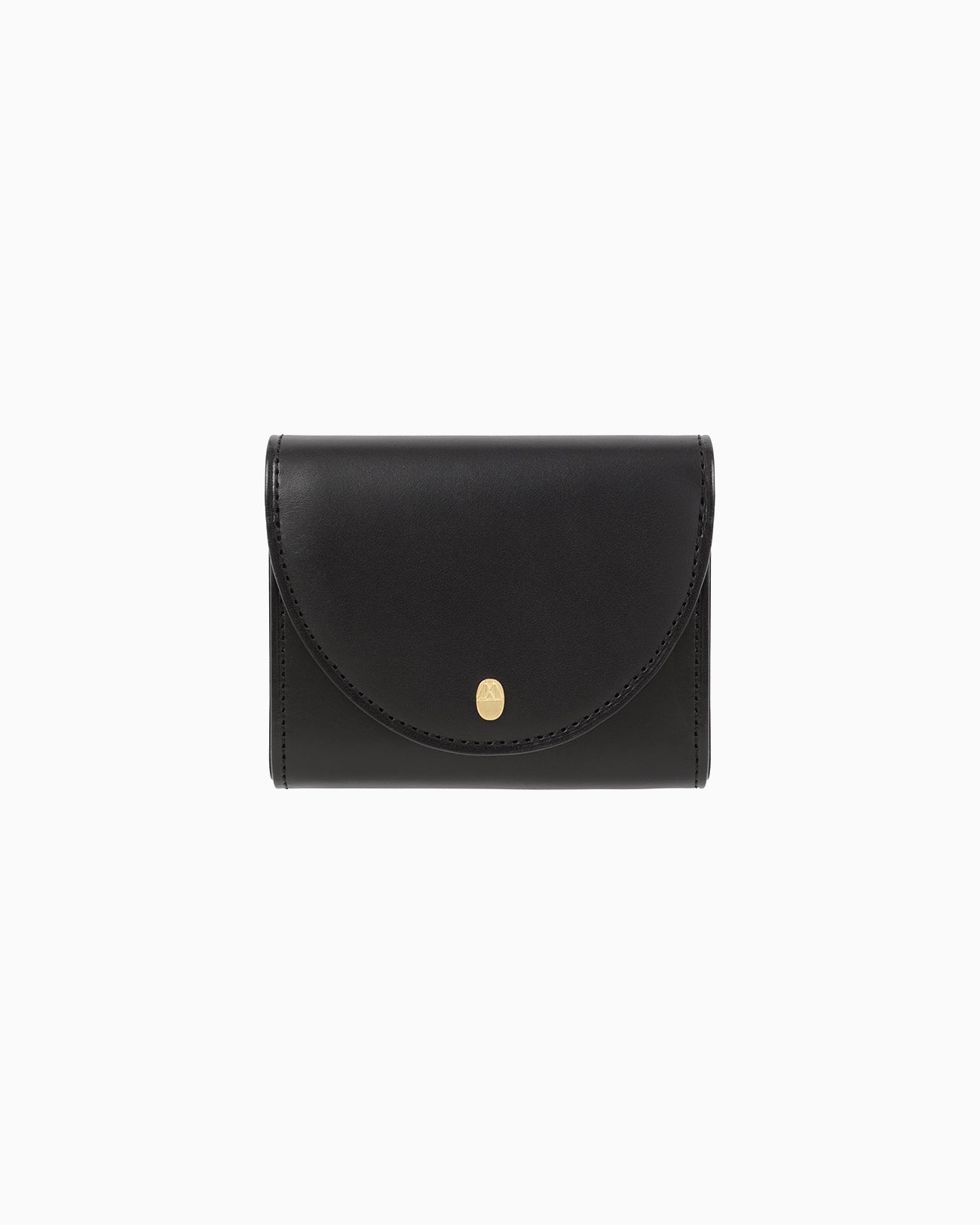 新品 Mame Monogram Trifold Leather Wallet Monogram Trifold Leather Wallet - black - Mame Kurogouchi