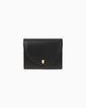 Monogram Trifold Leather Wallet - black