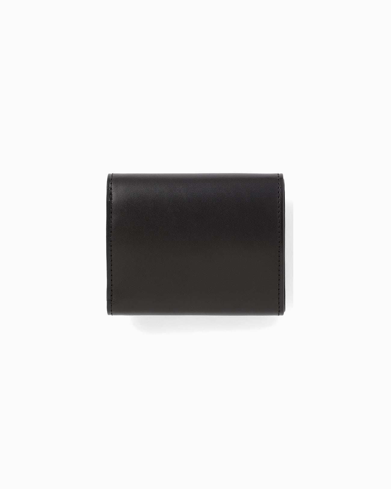 Monogram Trifold Leather Wallet - black - Mame Kurogouchi