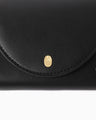 Monogram Trifold Leather Wallet - black