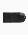 Monogram Trifold Leather Wallet - black
