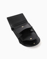 Monogram Trifold Leather Wallet - black