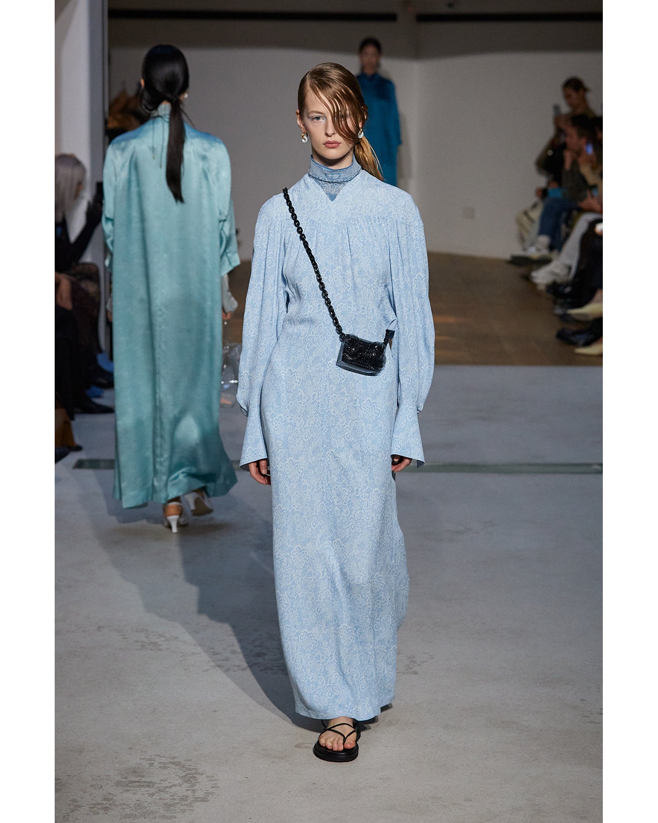 mame Landscape Graphic Sheer Knitted Top 【公式通販】