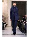 Wool Venetian Shawl Collar Jacket - navy