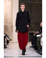 Asymmetric Knitted Volume Skirt - red