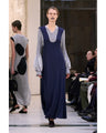Asymmetric Knitted Volume Top - grey