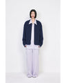Triacetate Satin High Waisted Cargo Trousers - purple