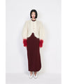 Double Jersey Asymmetric Skirt - black