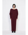 Wool Georgette Dress - black