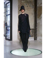 Micro Pleats Round Silhousette Skirt - black