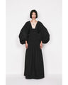 Micro Pleats Volume Dress - black