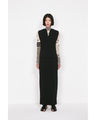 Wave Pleats Skirt - black