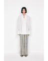 Stripe Jacquard Relaxed Trousers - blue