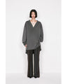 Stripe Jacquard Relaxed Trousers - black