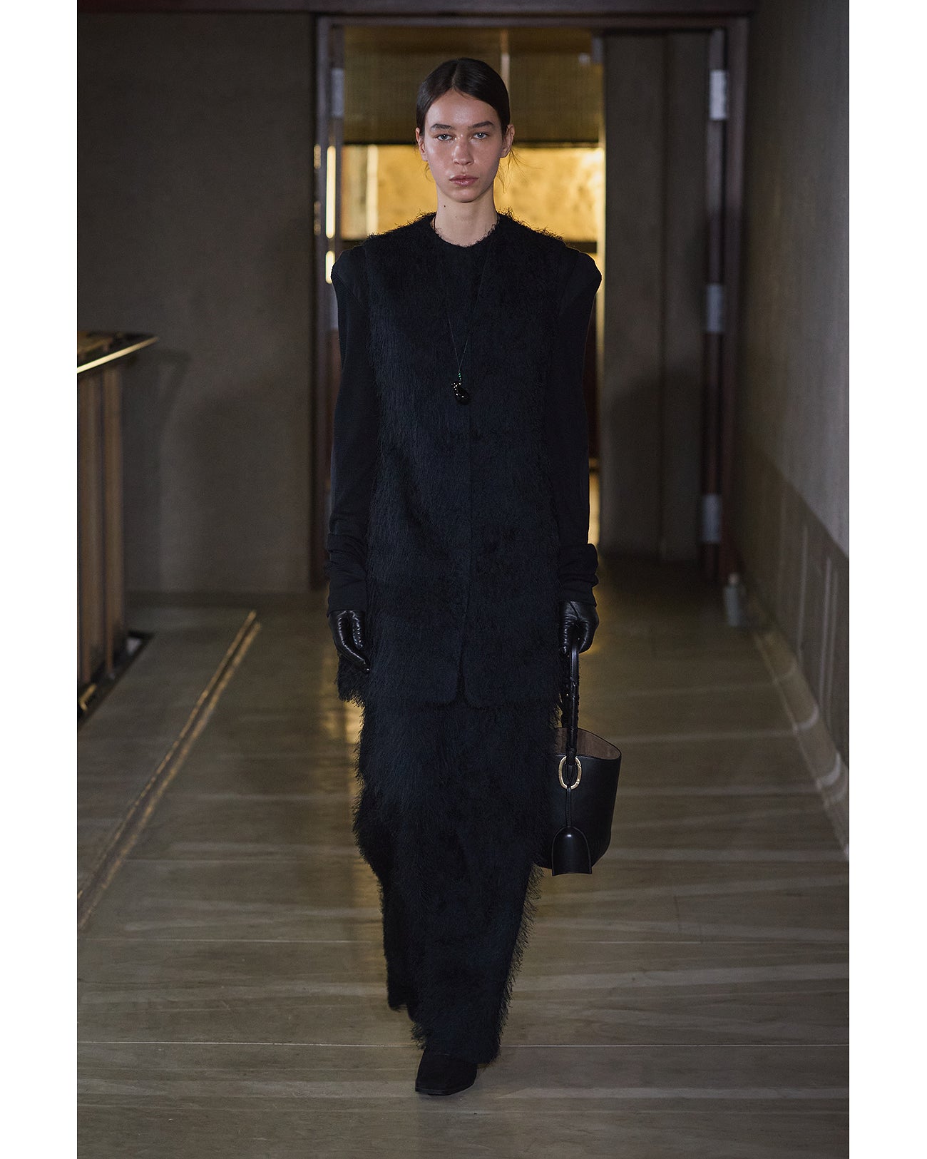 Wool Wuffle Top - black - Mame Kurogouchi