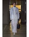 Shimmering Draped Skirt - white