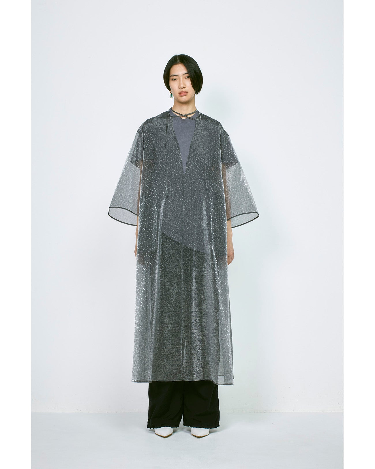 futatsukukuri フタツククリ 暮chic 背守りTシャツ Cotton Jersey Asymmetric T-Shirt - black - Mame Kurogouchi